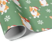 Niedliches Weihnachtskorgi-Wrapping-Papier Geschenkpapier (Rolleneckpunkt)