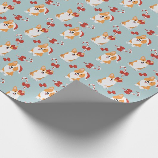 Niedliches Weihnachtskorgi-Wrapping-Papier Geschenkpapier (Ecke)