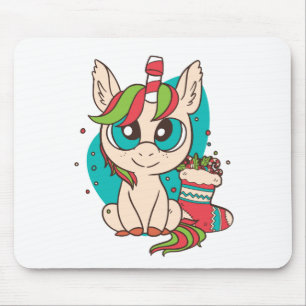 Niedliches Weihnachtskostgeschenk für Pony Lover Mousepad