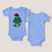 Niedliches Weihnachtskrokodil (Design Vorderseite & Rückseite)