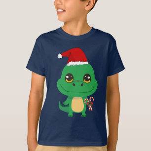 Niedliches Weihnachtskrokodil T-Shirt