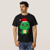 Niedliches Weihnachtskrokodil T-Shirt (Vorne ganz)