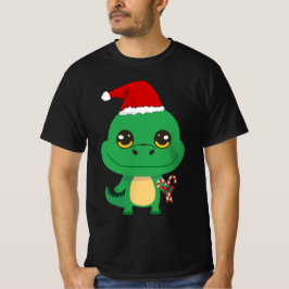 Niedliches Weihnachtskrokodil T-Shirt