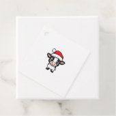 Niedliches Weihnachtskuh Xmas Comic Geschenkanhänger (Beispiel)