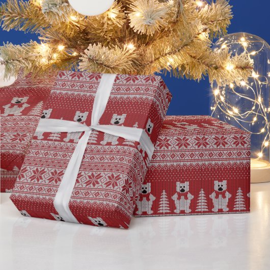 Niedliches Weihnachtskuhpapier Geschenkpapier (Feiertage)