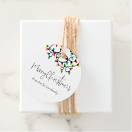 Niedliches Weihnachtslicht - Gastgeschenk Geschenkanhänger