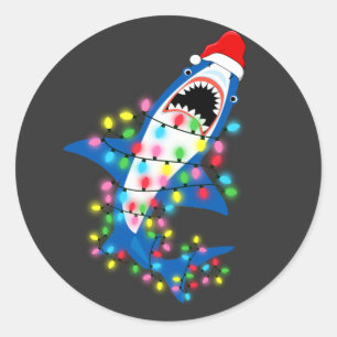 Niedliches Weihnachtslicht Runder Aufkleber