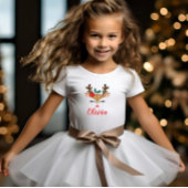 Niedliches Weihnachtsmädchen Baby T-shirt