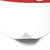 Niedliches Weihnachtsmädchen mit braunem Haar Poster (Ecke)