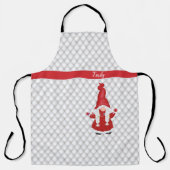 Niedliches Weihnachtsmädchen Personalisiert Schürze (Vorderseite)