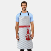 Niedliches Weihnachtsmädchen Personalisiert Schürze (Getragen)