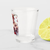 Niedliches Weihnachtsmädchen Schnapsglas (Rechts)