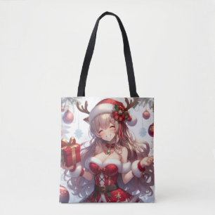 Niedliches Weihnachtsmädchen Tasche
