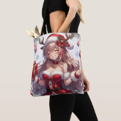 Niedliches Weihnachtsmädchen Tasche (Von Nahem)