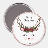 Niedliches Weihnachtsmagazin Magnet (Vorderseite/Rückseite)