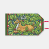 Niedliches Weihnachtsmagie-Rentierfutter Geschenkanhänger (Vorderseite (Horizontal))