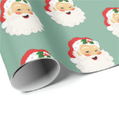 Niedliches Weihnachtsmann-Claus-Umschlagpapier Geschenkpapier (Rolleneckpunkt)