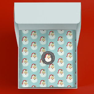 Niedliches Weihnachtsmann-Claus-Umschlagpapier Seidenpapier
