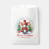 Niedliches Weihnachtsmäuse-Party Geschenktütchen (Vorderseite)