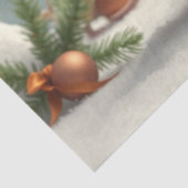 Niedliches Weihnachtsmauszettel Seidenpapier (Ausschnitt)