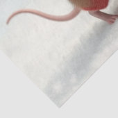 Niedliches Weihnachtsmauszettel Seidenpapier (Ausschnitt)