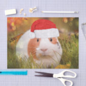 niedliches Weihnachtsmeerschweinchen Seidenpapier (Handwerk)