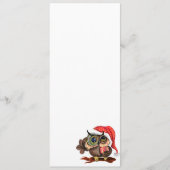 Niedliches Weihnachtsmenü Menükarte (Vorderseite)