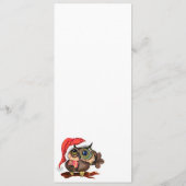 Niedliches Weihnachtsmenü Menükarte (Rückseite)