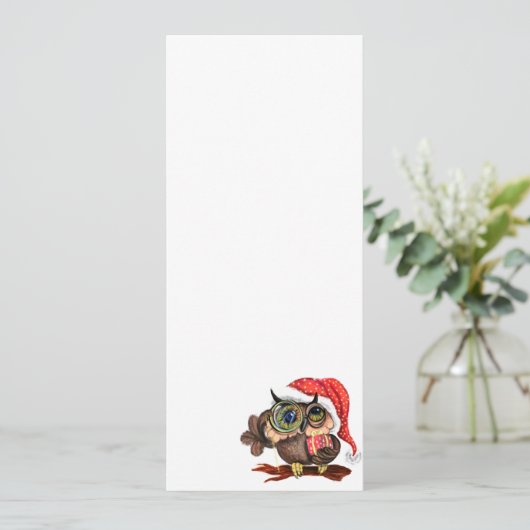 Niedliches Weihnachtsmenü Menükarte (Stehend Vorderseite)