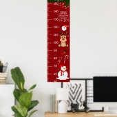 Niedliches Weihnachtsmerkmal Poster (Heimbüro)