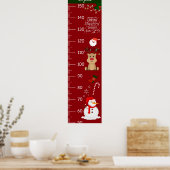 Niedliches Weihnachtsmerkmal Poster (Küche)