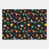 Niedliches Weihnachtsmotif Geschenkpapier Set (Vorderseite 3)