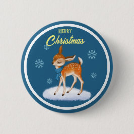 Niedliches Weihnachtsmotiv Button