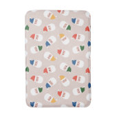 Niedliches Weihnachtsmuster Badematte (Vorderseite Vertikal)