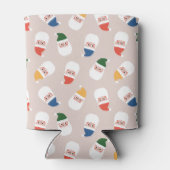 Niedliches Weihnachtsmuster Dosenkühler (Rückseite)