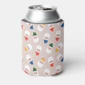 Niedliches Weihnachtsmuster Dosenkühler (Kanne Rückseite)