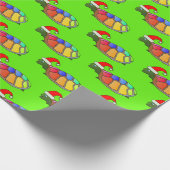 Niedliches Weihnachtsmuster Geschenkpapier (Ecke)