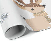 Niedliches Weihnachtsmuster Geschenkpapier (Rolleneckpunkt)