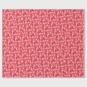 Niedliches Weihnachtsmuster Geschenkpapier (Flach)