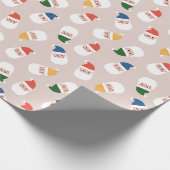 Niedliches Weihnachtsmuster Geschenkpapier (Ecke)