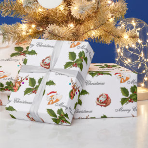 Niedliches Weihnachtsmuster Geschenkpapier