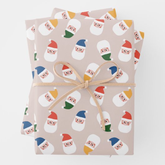 Niedliches Weihnachtsmuster Geschenkpapier Set (Beispiel)
