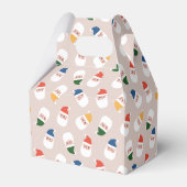 Niedliches Weihnachtsmuster Geschenkschachtel (Rückseite)