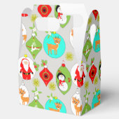 Niedliches Weihnachtsmuster Geschenkschachtel (Geöffnet)