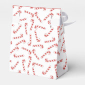 Niedliches Weihnachtsmuster in Rot und Weiß Candy  Geschenkschachtel (Rückseite)