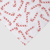 Niedliches Weihnachtsmuster in Rot und Weiß Candy  Seidenpapier (Detail)