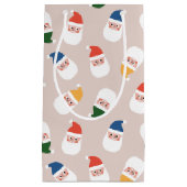Niedliches Weihnachtsmuster Kleine Geschenktüte (Vorderseite)