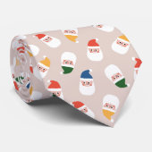 Niedliches Weihnachtsmuster Krawatte (Gerollt)
