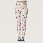 Niedliches Weihnachtsmuster Leggings (Vorderseite)
