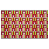 Niedliches Weihnachtsmuster mit Schneemännern und Stoff (Fat Quarter (45,7 x 55,9 cm))